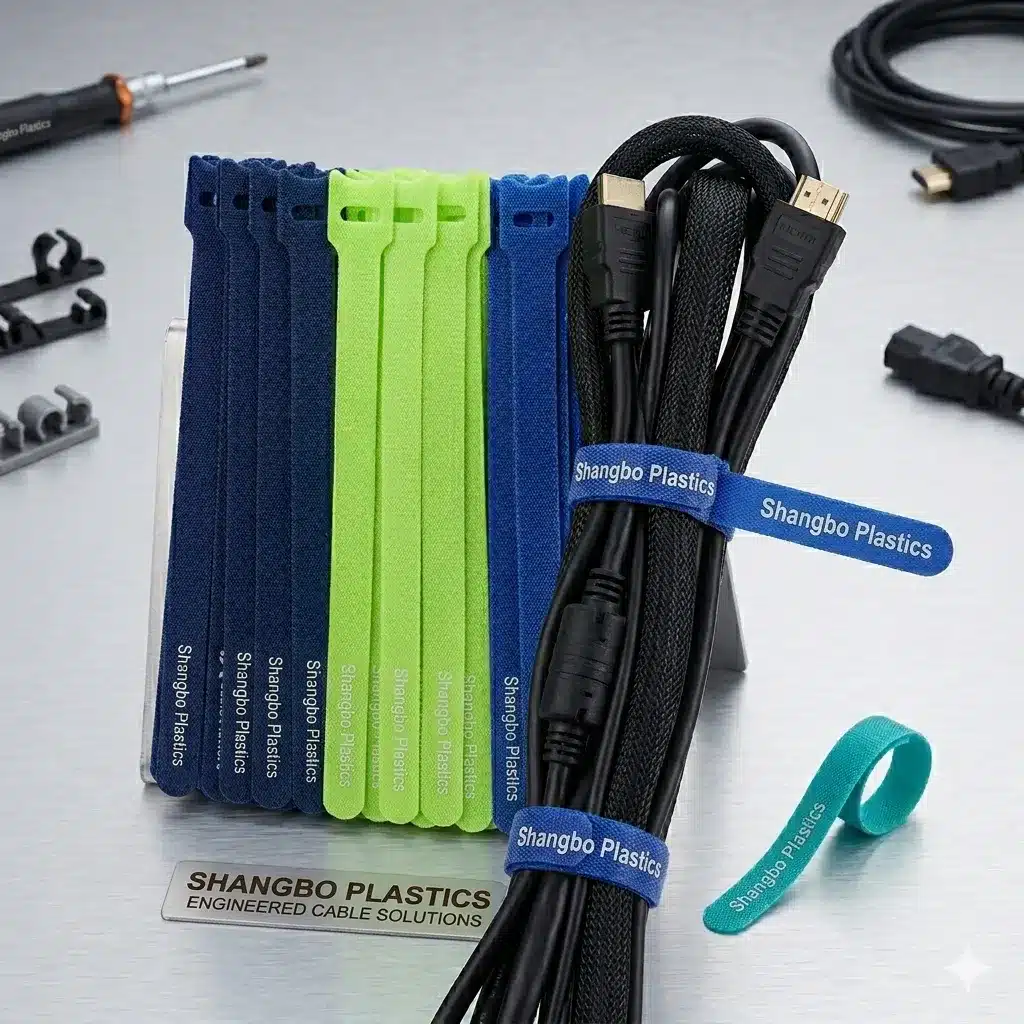 återanvändbara krok-och-loop-buntband