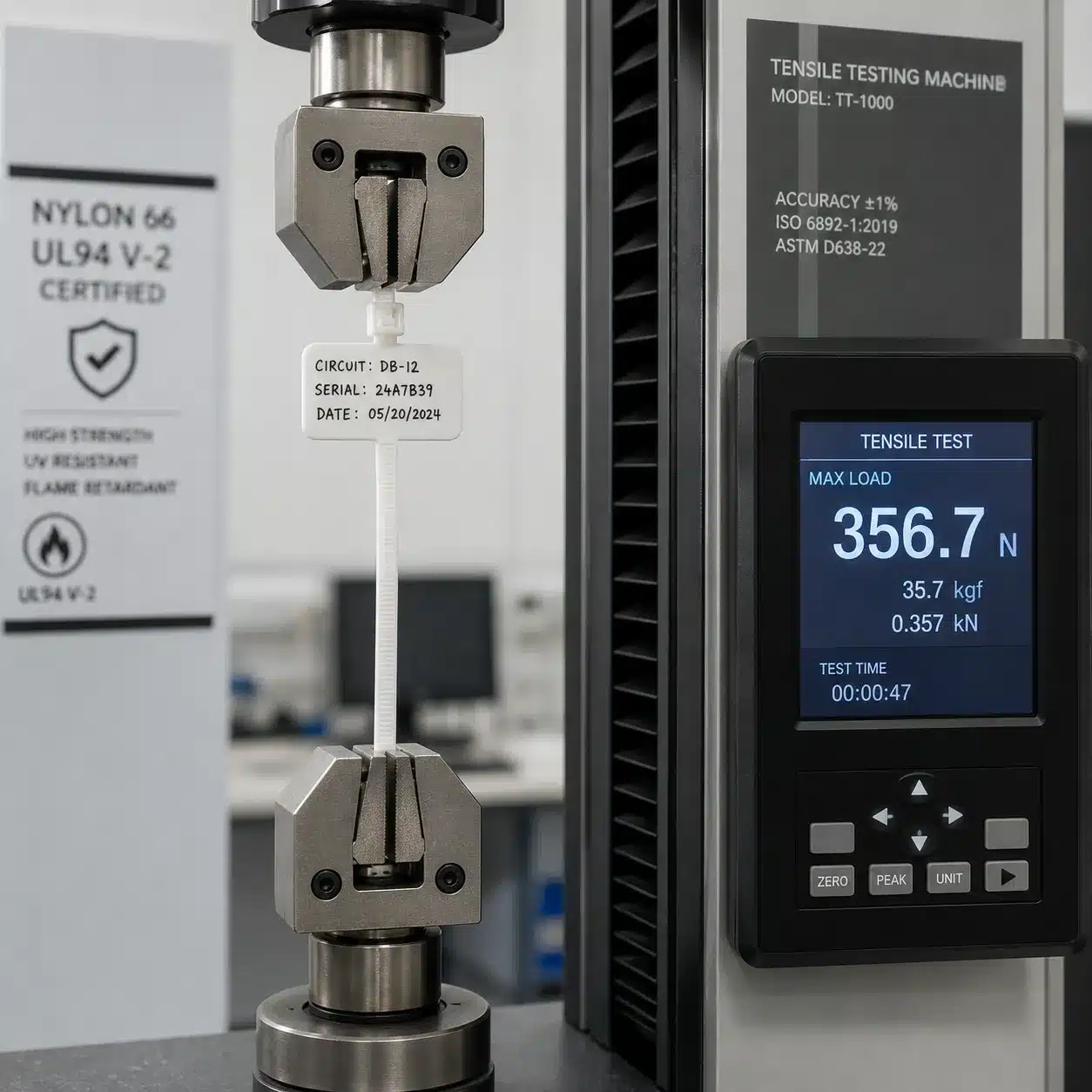 Nylon 66 UL 94V-2 — wysoka wytrzymałość, bez materiału z recyklingu
